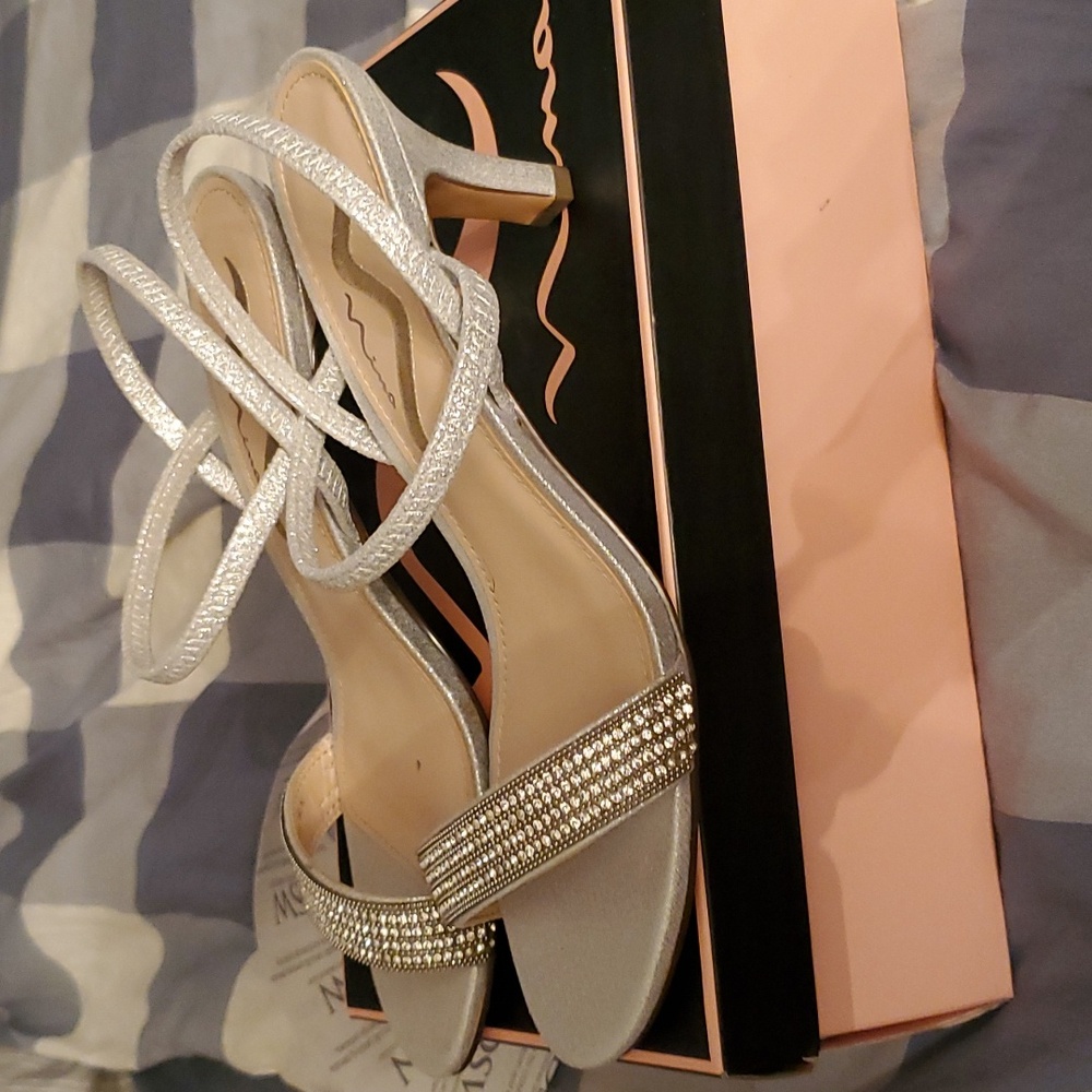 Silver Reflective Sandals - Picture 4 of 4